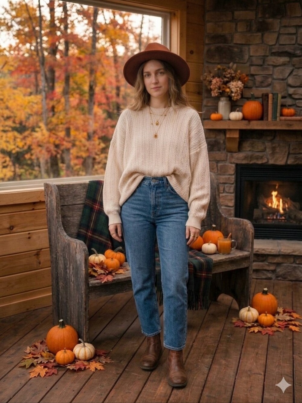 Vintage Grandpa Oversized Knit Sweater Size Large